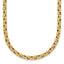14k Polished 4mm Fancy Textured Rolo Link 17.25 inch Necklace