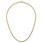 14k Polished 2.9mm Fancy Link 18 inch Necklace