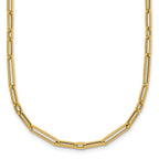 Paperclip Chain Necklace in 14K Yellow Gold, 2.9mm, 17 Inch - Sophia Jewelers