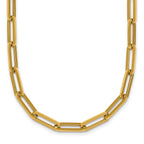 14k Polished 4.3mm Paperclip Link 18 inch Necklace