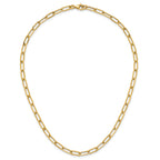 14k Polished 4.75mm Paper Clip Link 18 inch Necklace