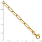 14k Polished 4.75mm Paper Clip Link 7.75 inch Bracelet
