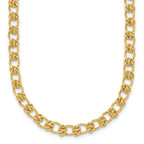 14K Polished and Textured 5.0mm Fancy Knot Link 7.5 Inch Bracelet