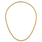 14k Polished 3.5mm Fancy Link 18 inch Necklace