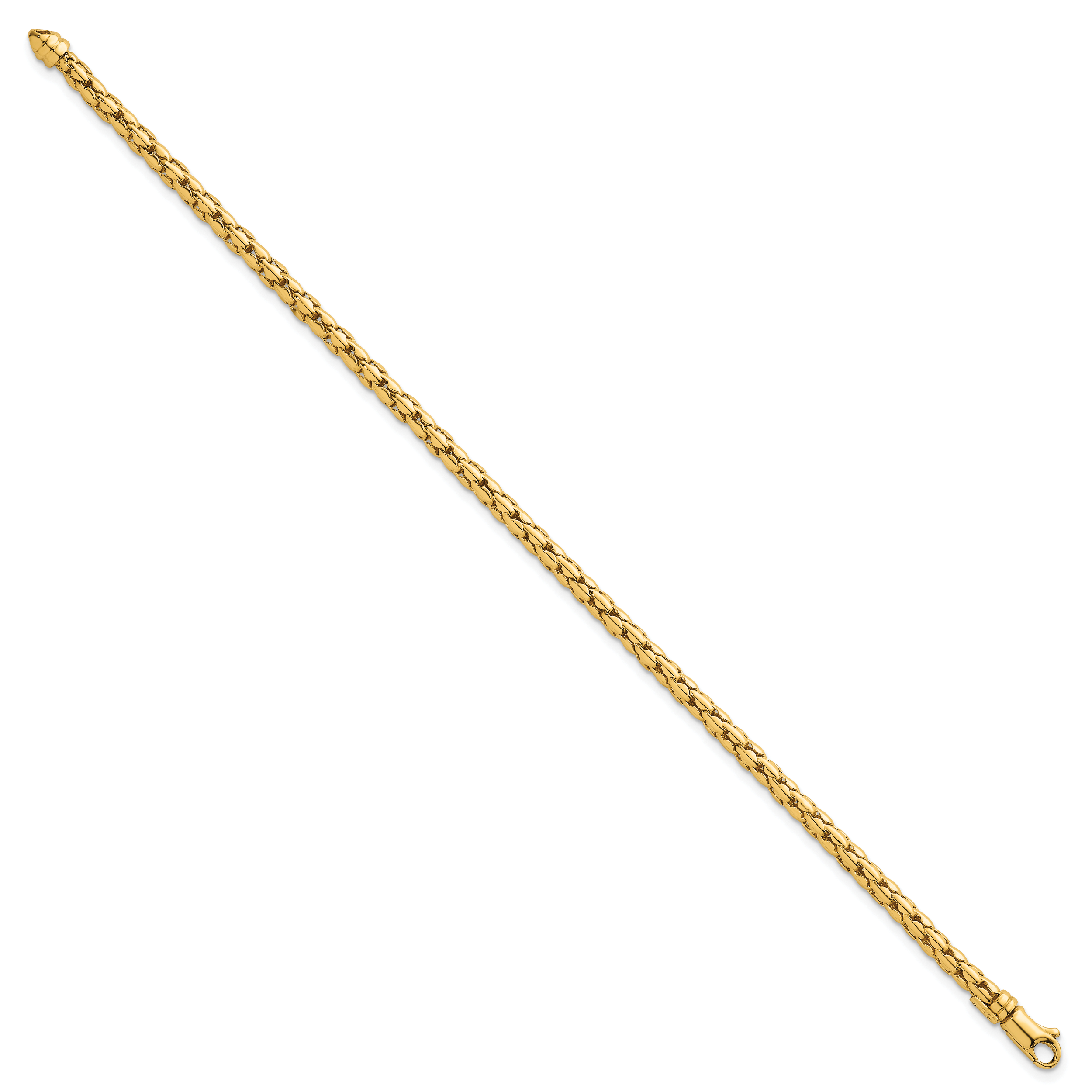 14k Polished 3.5mm Fancy Link 7.25 inch Bracelet Secondary image