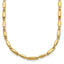 14k Polished 3mm Fancy Bar Link 18 inch Necklace
