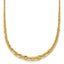 14k Polished Fancy Graduated Cable Link 18 inch Necklace