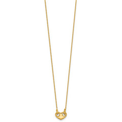 14k Polished Heart 18 inch Necklace