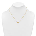 14k Polished Heart 18 inch Necklace