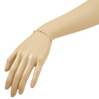 Beaded Italian Horn Bracelet in 14K Yellow Gold, 3.7mm, 7 Inch - Sophia Jewelers