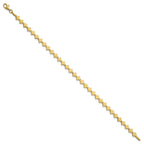 Clover Bracelet in 14K Yellow Gold, 4.8mm, 7.5 Inch - Sophia Jewelers