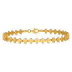 Clover Bracelet in 14K Yellow Gold, 4.8mm, 7.5 Inch - Sophia Jewelers