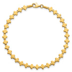 Clover Bracelet in 14K Yellow Gold, 4.8mm, 7.5 Inch - Sophia Jewelers