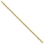Open Link Bracelet in 14K Yellow Gold, Textured - Sophia Jewelers