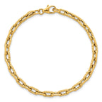 Open Link Bracelet in 14K Yellow Gold, Textured - Sophia Jewelers