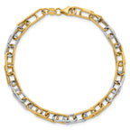 Fancy Link Bracelet in 14K Yellow Gold - Sophia Jewelers