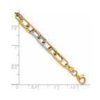 Fancy Link Bracelet in 14K Yellow Gold - Sophia Jewelers