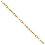Fancy Mixed Link Bracelet in 14K Yellow Gold - Sophia Jewelers