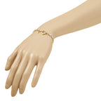 Fancy Link Bracelet with Heart Push Clasp in 14K Yellow Gold - Sophia Jewelers