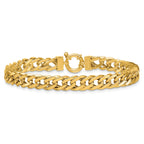 Fancy Curb Bracelet in 14K Yellow Gold - Sophia Jewelers