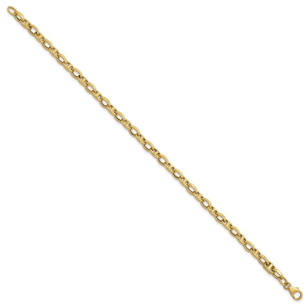 Mixed Mariner Link Bracelet in 14K Yellow Gold - Sophia Jewelers