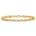 Mixed Mariner Link Bracelet in 14K Yellow Gold - Sophia Jewelers