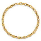 Mixed Mariner Link Bracelet in 14K Yellow Gold - Sophia Jewelers