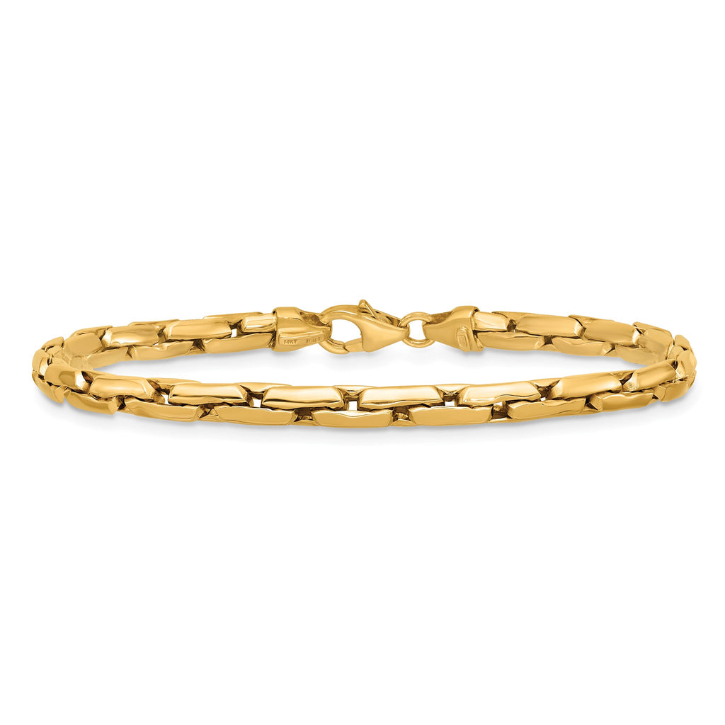 Bar Link Bracelet in 14K Yellow Gold - Sophia Jewelers