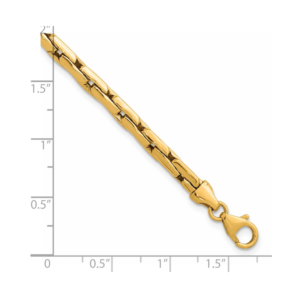 Bar Link Bracelet in 14K Yellow Gold - Sophia Jewelers