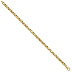 Flat Edge Rolo Link Bracelet in 14K Yellow Gold - Sophia Jewelers