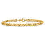 Fancy Twist Curb Bracelet in 14K Yellow Gold - Sophia Jewelers
