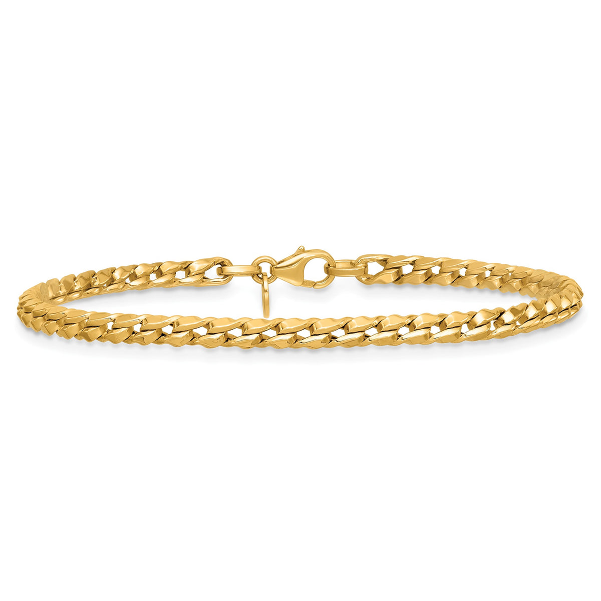 Fancy Twist Curb Bracelet in 14K Yellow Gold - Sophia Jewelers