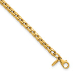 Fancy Twist Curb Bracelet in 14K Yellow Gold - Sophia Jewelers