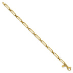 Curved Open Link Bracelet in 14K Yellow Gold - Sophia Jewelers