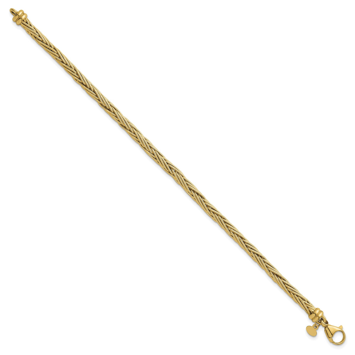 Fancy Wheat Necklace in 14K Yellow Gold - Sophia Jewelers