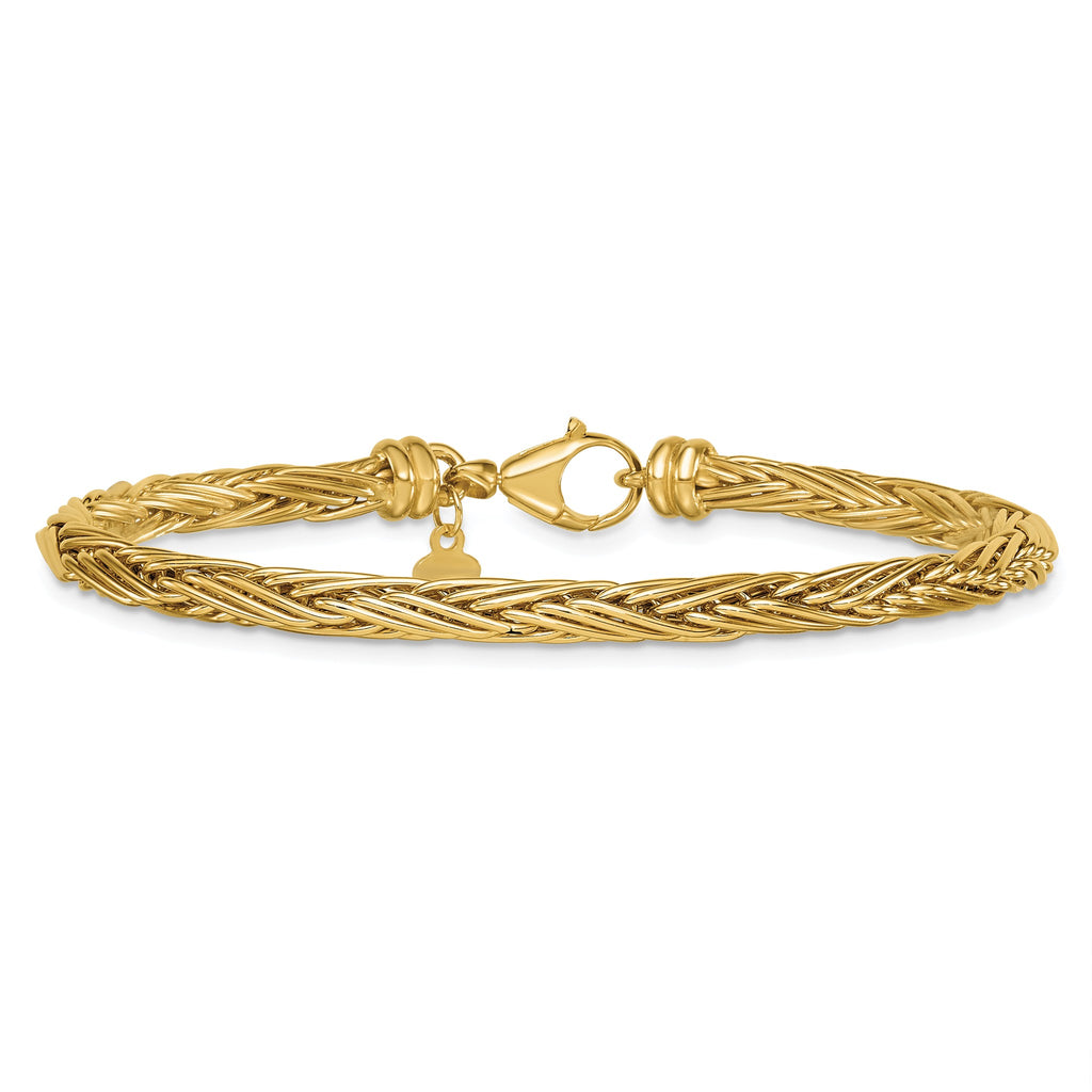 Fancy Wheat Necklace in 14K Yellow Gold - Sophia Jewelers