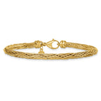 Fancy Wheat Necklace in 14K Yellow Gold - Sophia Jewelers