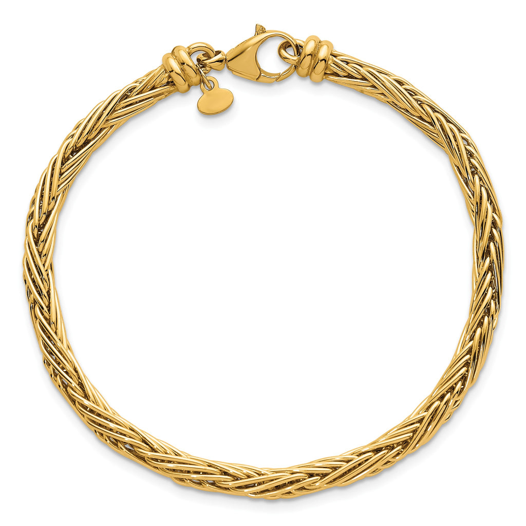 Fancy Wheat Necklace in 14K Yellow Gold - Sophia Jewelers