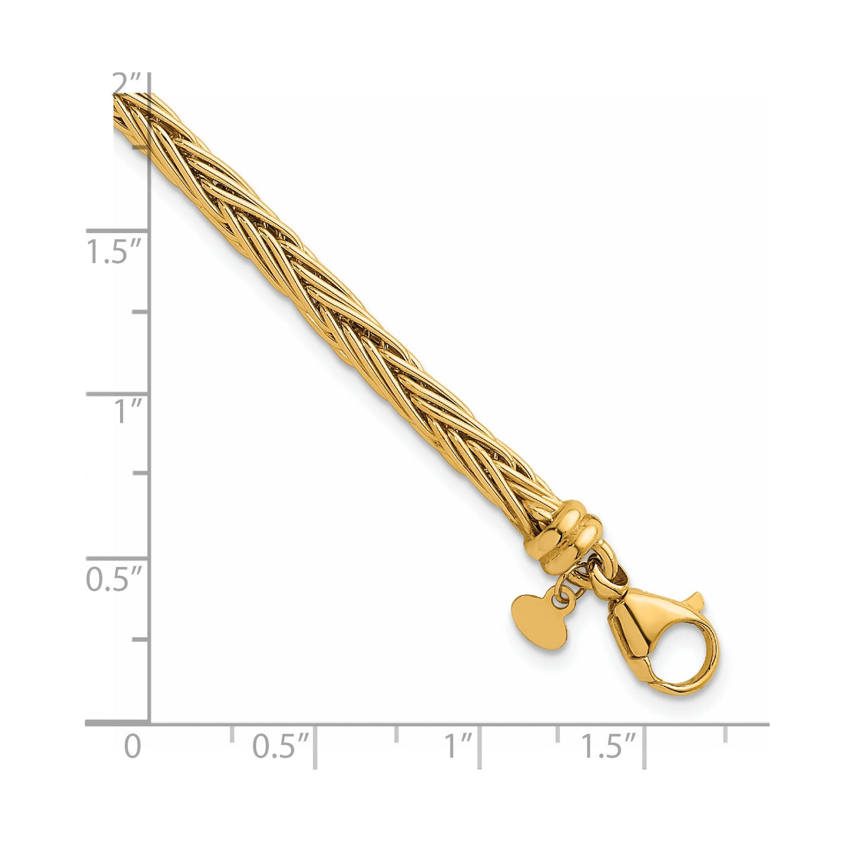 Fancy Wheat Necklace in 14K Yellow Gold - Sophia Jewelers