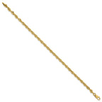 Fancy Rope Necklace in 14K Yellow Gold, Diamond-Cut - Sophia Jewelers