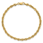 Fancy Rope Necklace in 14K Yellow Gold, Diamond-Cut - Sophia Jewelers