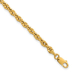 Fancy Rope Necklace in 14K Yellow Gold, Diamond-Cut - Sophia Jewelers