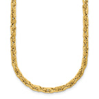 Fancy Byzantine Link Necklace in 14K Yellow Gold - Sophia Jewelers