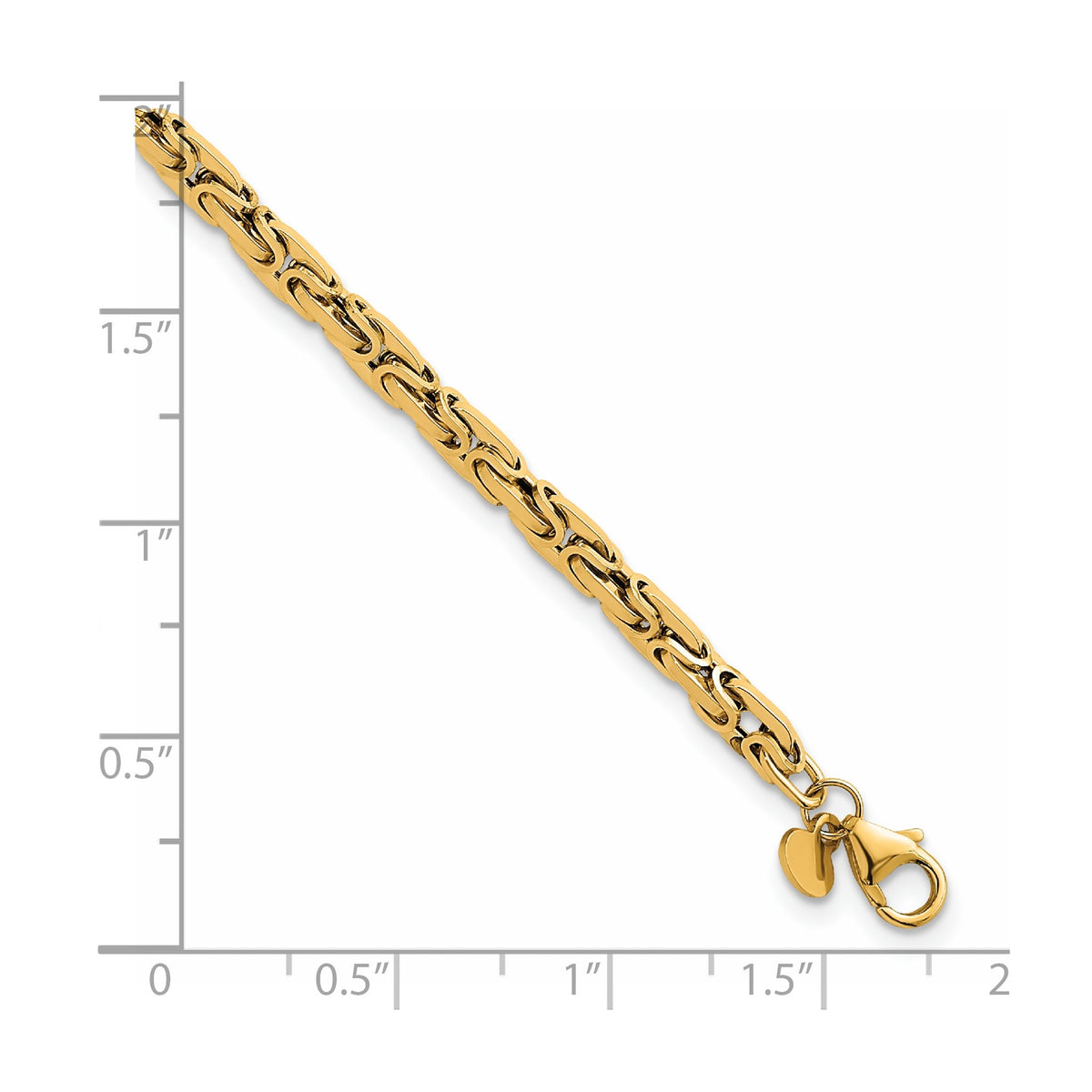 Fancy Byzantine Link Necklace in 14K Yellow Gold - Sophia Jewelers