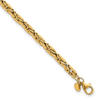 Fancy Byzantine Link Necklace in 14K Yellow Gold - Sophia Jewelers