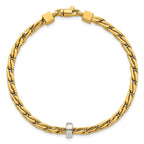 Serpentine Ring Station Necklace in 14K Two-Tone Gold - Sophia Jewelers