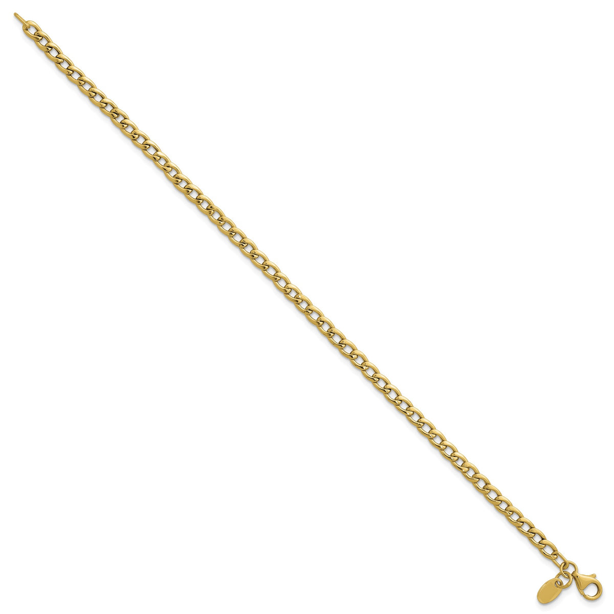 Open Curb Link Necklace in 14K Yellow Gold - Sophia Jewelers