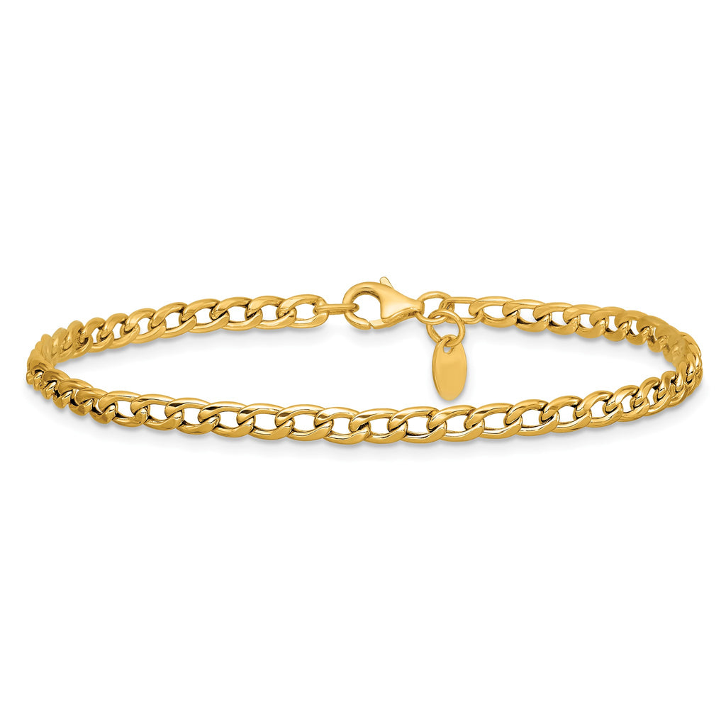 Open Curb Link Necklace in 14K Yellow Gold - Sophia Jewelers