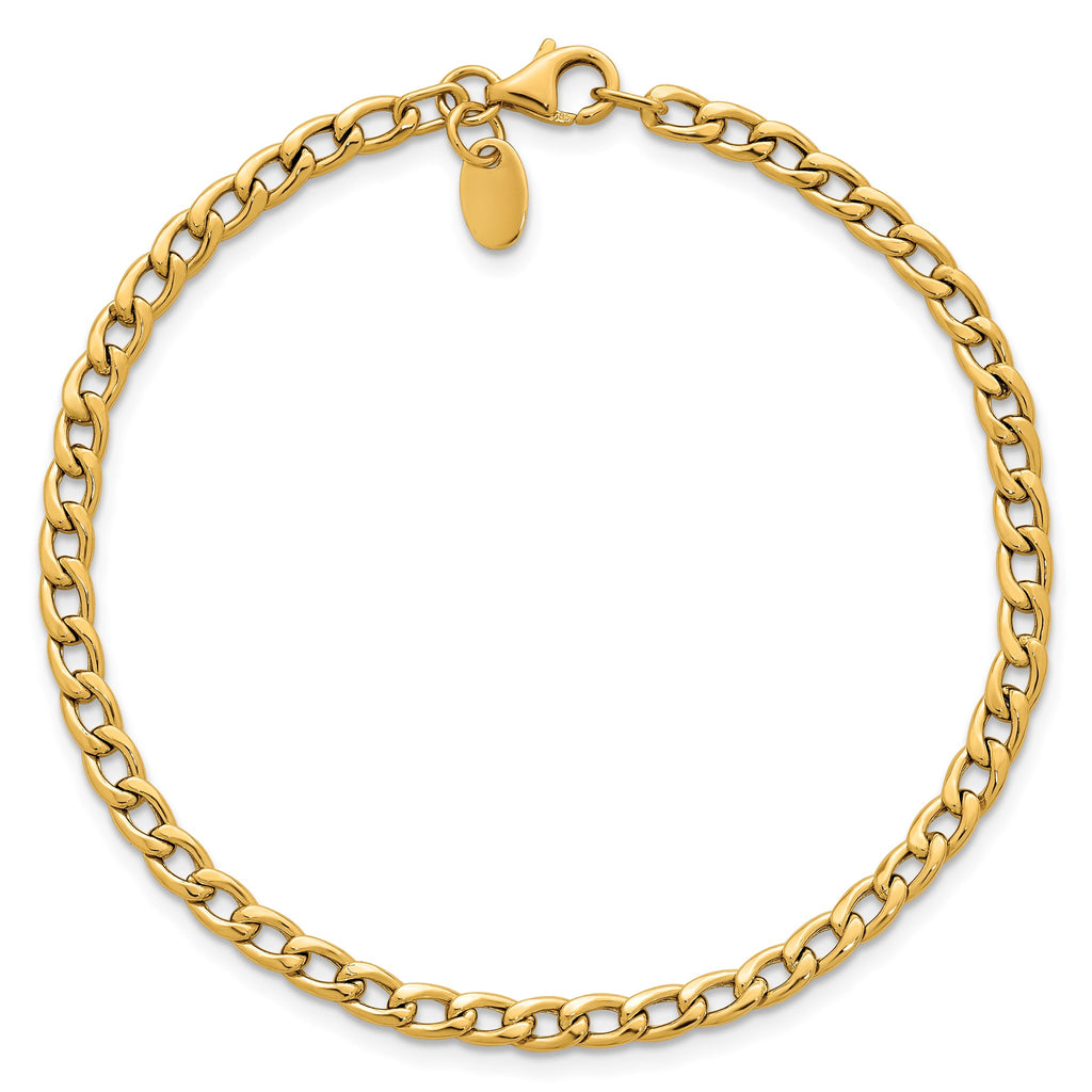 Open Curb Link Necklace in 14K Yellow Gold - Sophia Jewelers
