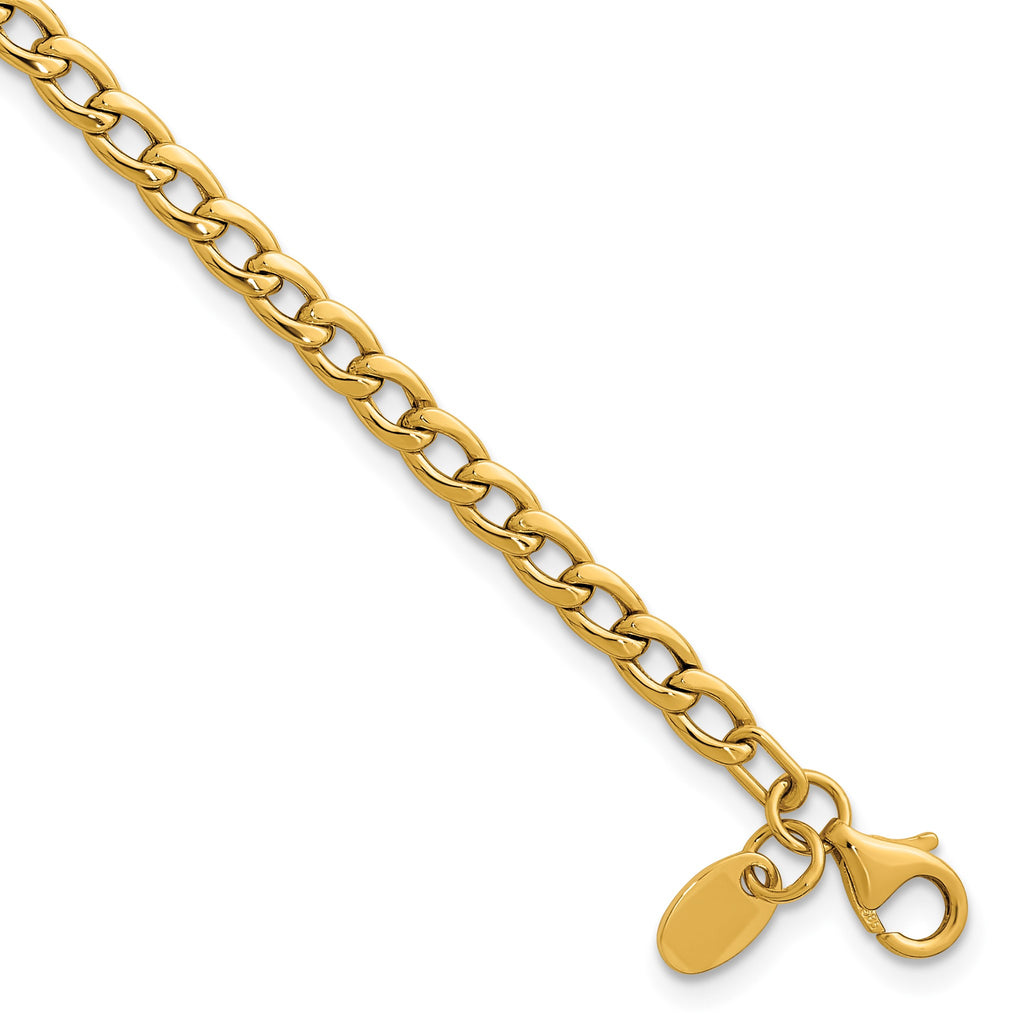 Open Curb Link Necklace in 14K Yellow Gold - Sophia Jewelers